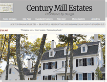 Tablet Screenshot of centurymillestates.net